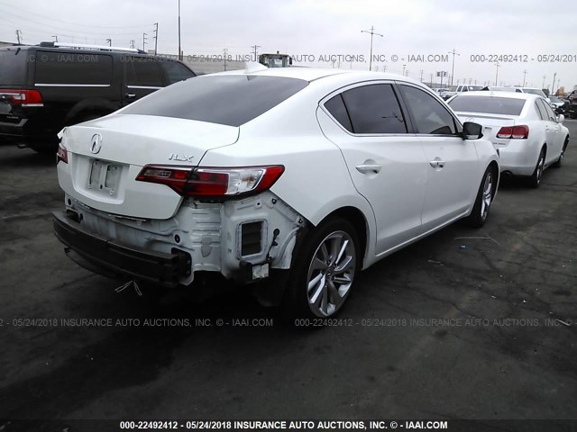 19UDE2F7XGA015775 - 2016 ACURA ILX PREMIUM/TECH WHITE photo 4