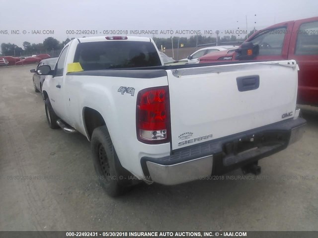 1GTEK14C18Z246802 - 2008 GMC SIERRA K1500 WHITE photo 3