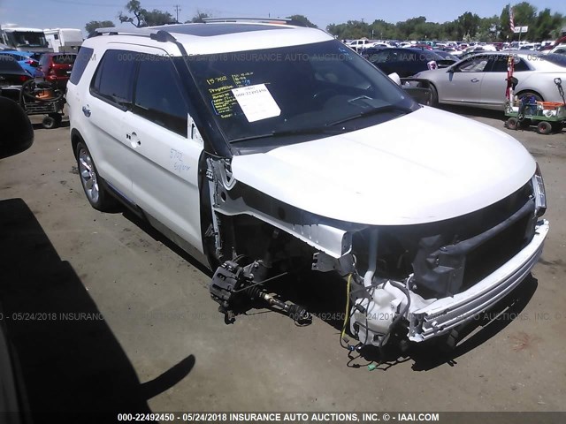 1FM5K8F88DGB15420 - 2013 FORD EXPLORER LIMITED 白色 照片 1