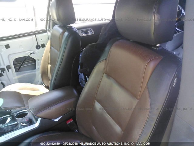 1FM5K8F88DGB15420 - 2013 FORD EXPLORER LIMITED 白色 照片 8