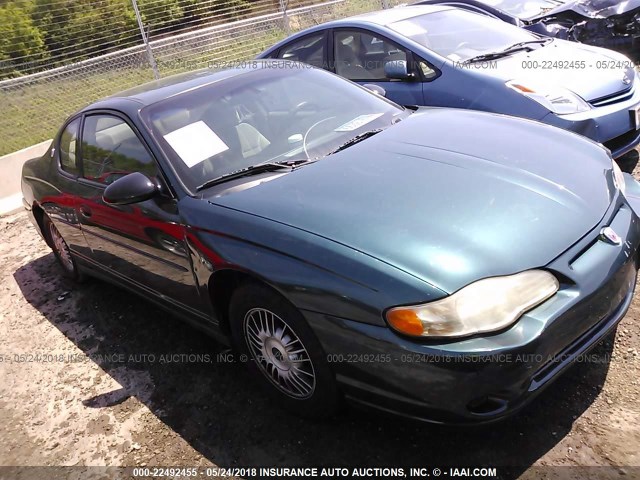 2G1WW12E2Y9346438 - 2000 CHEVROLET MONTE CARLO LS 绿色 照片 1