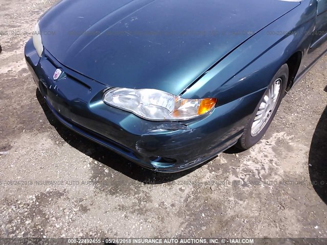 2G1WW12E2Y9346438 - 2000 CHEVROLET MONTE CARLO LS GREEN photo 6