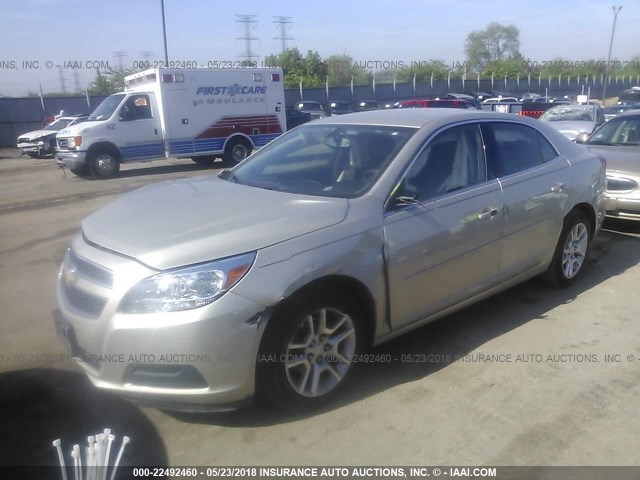 1G11C5SA4DF163762 - 2013 CHEVROLET MALIBU 1LT თაფლისფერი ფოტო 2