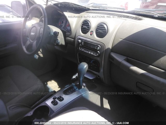 1J4GL38K85W563728 - 2005 JEEP LIBERTY RENEGADE BROWN photo 5