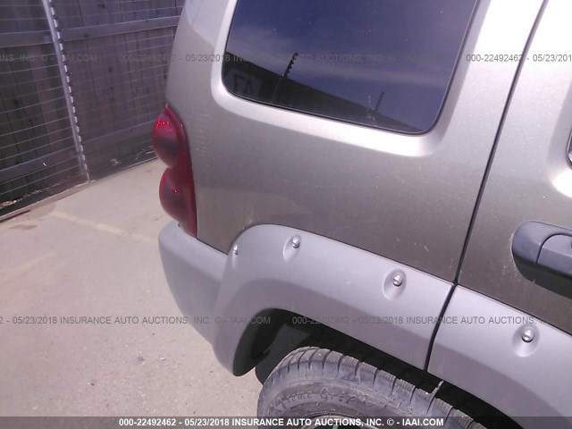 1J4GL38K85W563728 - 2005 JEEP LIBERTY RENEGADE BROWN photo 6