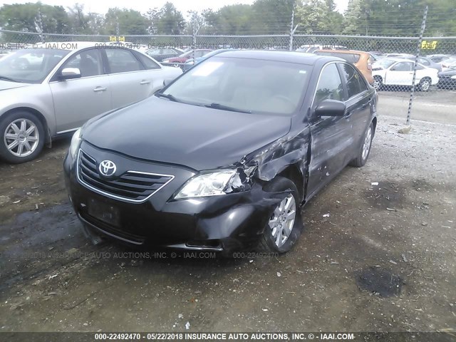 4T1BK46K37U052076 - 2007 TOYOTA CAMRY NEW GENERAT LE/XLE/SE BLACK photo 2