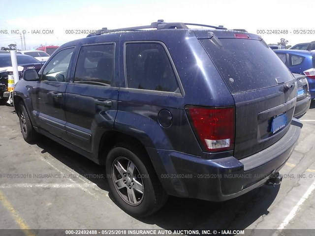 1J4HS48N15C720363 - 2005 JEEP GRAND CHEROKEE LAREDO/COLUMBIA/FREEDOM Dark Blue photo 3