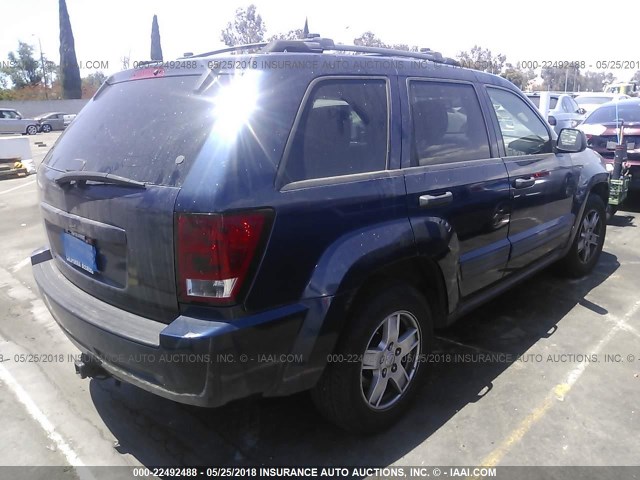 1J4HS48N15C720363 - 2005 JEEP GRAND CHEROKEE LAREDO/COLUMBIA/FREEDOM Dark Blue photo 4