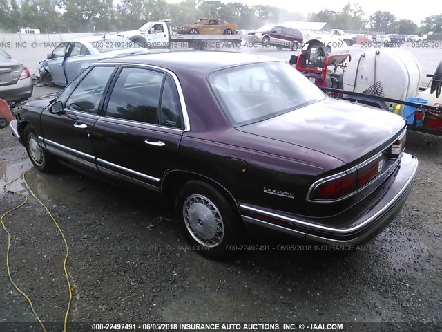 1G4HR53L0PH519584 - 1993 BUICK LESABRE LIMITED MAROON photo 3