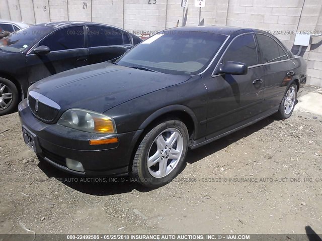 1LNHM86S72Y638759 - 2002 LINCOLN LS BLACK photo 2