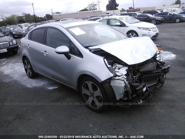 KNADN4A33C6045080 - 2012 KIA RIO EX/SX GRAY photo 1