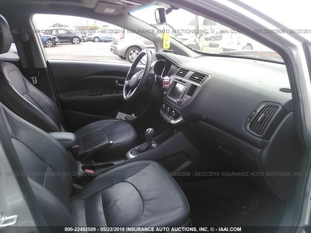 KNADN4A33C6045080 - 2012 KIA RIO EX/SX GRAY photo 5