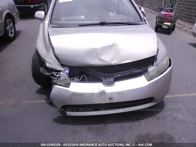 1HGFA16988L030846 - 2008 HONDA CIVIC EXL 金色 照片 6