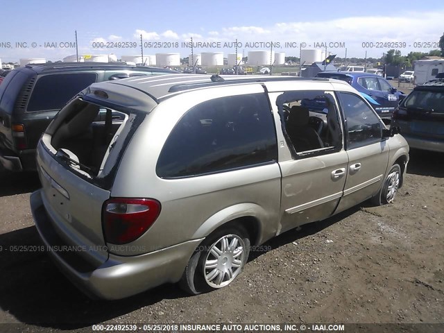 2C4GP54L35R526289 - 2005 CHRYSLER TOWN & COUNTRY TOURING GOLD photo 4