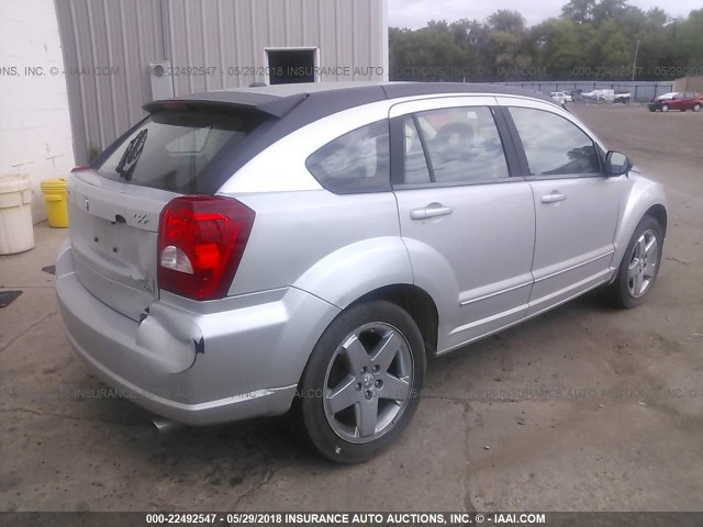 1B3HE78K28D700093 - 2008 DODGE CALIBER R/T SILVER photo 4