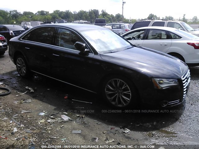 WAURVAFD4CN023021 - 2012 AUDI A8 L QUATTRO BLACK photo 1