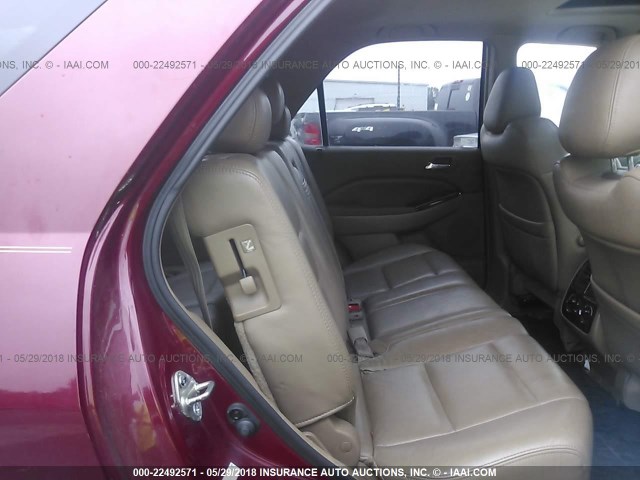 2HNYD18612H533733 - 2002 ACURA MDX TOURING RED photo 8