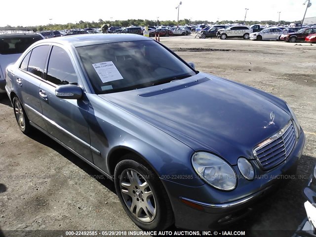 WDBUF65J34A408284 - 2004 MERCEDES-BENZ E 320 BLUE photo 1