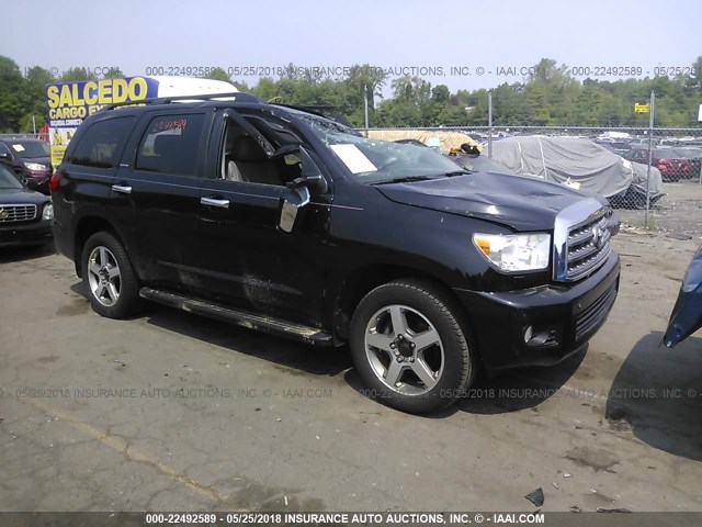 5TDJY5G10AS036522 - 2010 TOYOTA SEQUOIA LIMITED BLACK photo 1