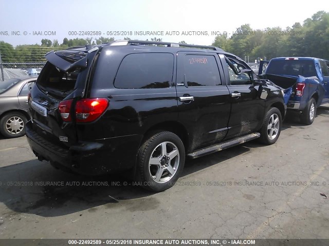 5TDJY5G10AS036522 - 2010 TOYOTA SEQUOIA LIMITED BLACK photo 4