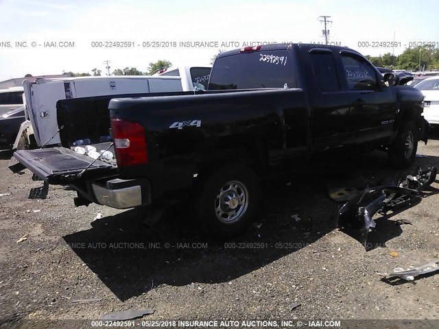 1GCHK29K37E532630 - 2007 CHEVROLET SILVERADO K2500 HEAVY DUTY BLACK photo 4