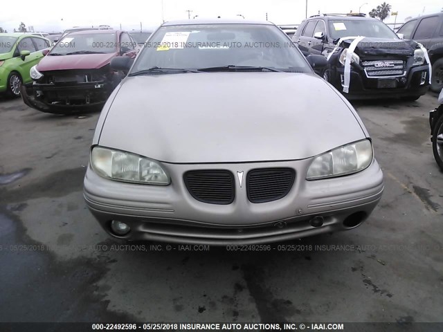 1G2NE52M1VM545455 - 1997 PONTIAC GRAND AM SE Champagne photo 6