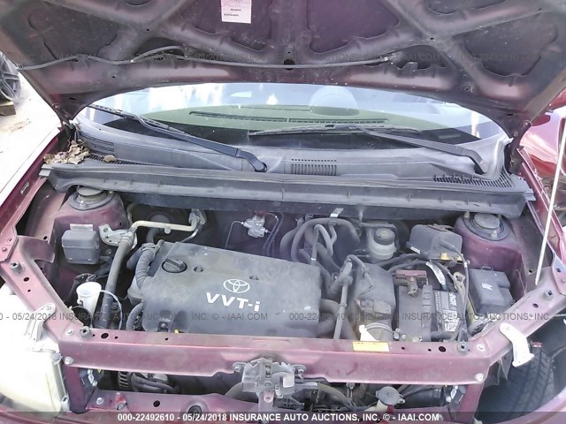 JTLKT324664067838 - 2006 TOYOTA SCION XB იასამნისფერი ფოტო 10