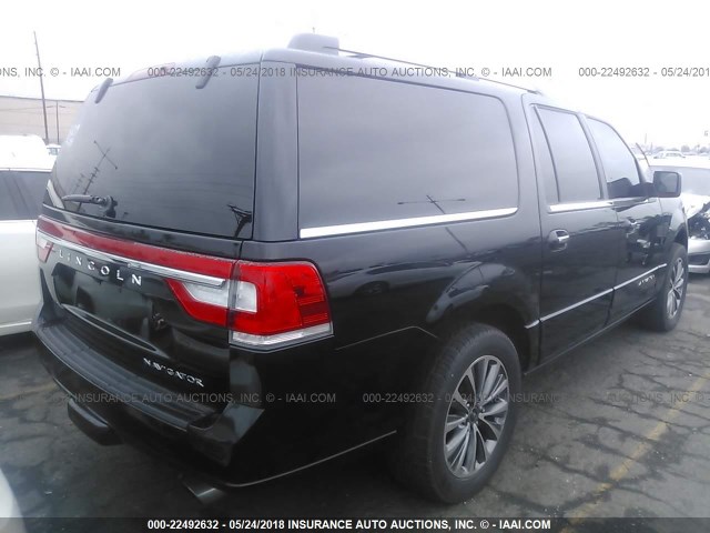 5LMJJ3HTXGEL03598 - 2016 LINCOLN NAVIGATOR L/SELECT 黑色 照片 4