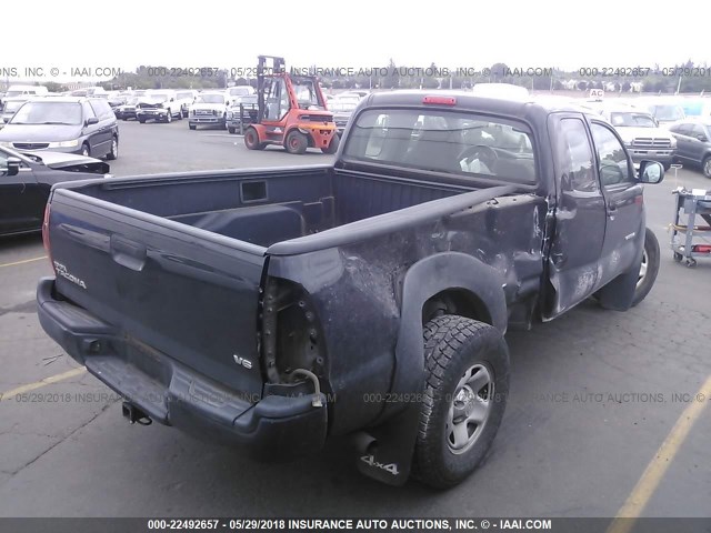 5TEUU42N08Z531202 - 2008 TOYOTA TACOMA ACCESS CAB Սև լուսանկար 4