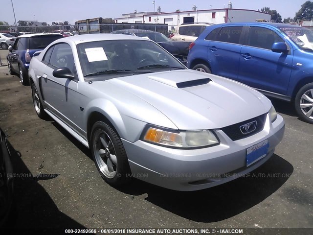 1FAFP42X02F174812 - 2002 FORD MUSTANG GT SILVER photo 1