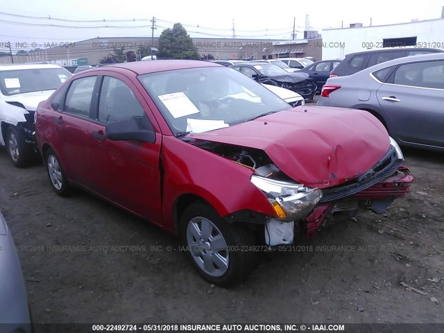 1FAHP34N08W149562 - 2008 FORD FOCUS S/SE RED photo 1