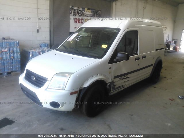 NM0LS7DNXBT064759 - 2011 FORD TRANSIT CONNECT XLT WHITE photo 2