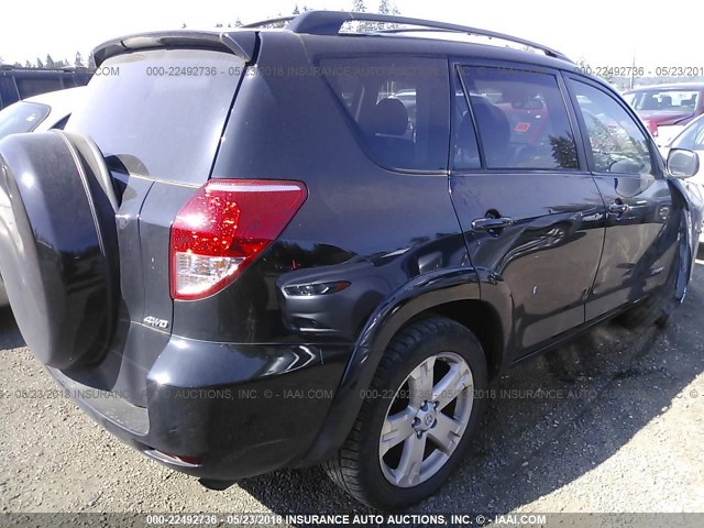 JTMBD32V876030538 - 2007 TOYOTA RAV4 SPORT BLACK photo 4