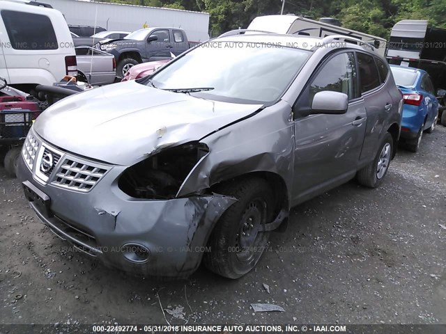 JN8AS58T48W001031 - 2008 NISSAN ROGUE S/SL GRAY photo 2