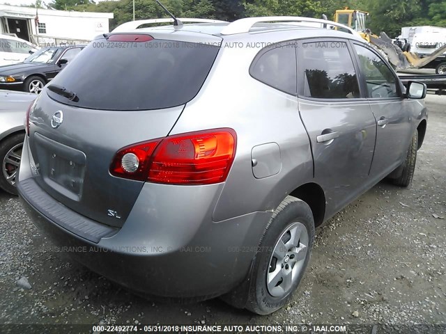 JN8AS58T48W001031 - 2008 NISSAN ROGUE S/SL GRAY photo 4