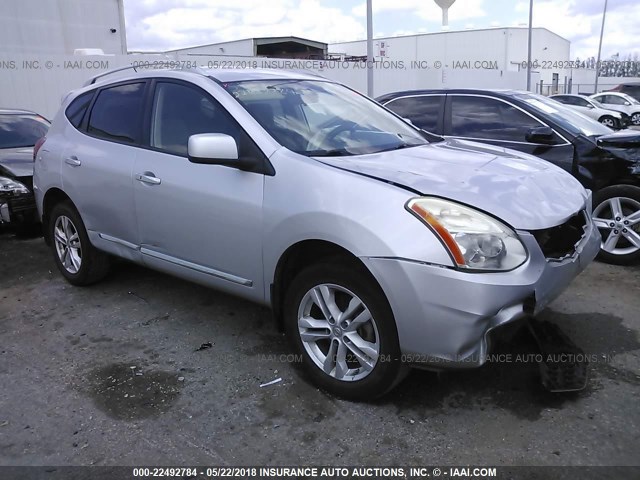 JN8AS5MT1CW601651 - 2012 NISSAN ROGUE S/SV SILVER photo 1
