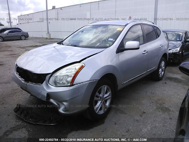 JN8AS5MT1CW601651 - 2012 NISSAN ROGUE S/SV SILVER photo 2