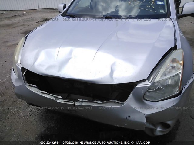 JN8AS5MT1CW601651 - 2012 NISSAN ROGUE S/SV SILVER photo 6