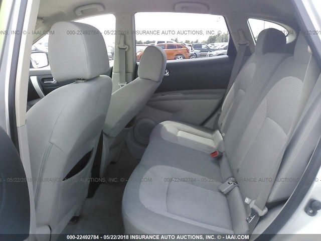 JN8AS5MT1CW601651 - 2012 NISSAN ROGUE S/SV SILVER photo 8