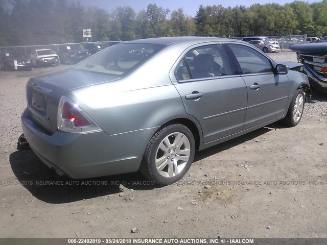 3FAFP08196R219749 - 2006 FORD FUSION SEL GREEN photo 4