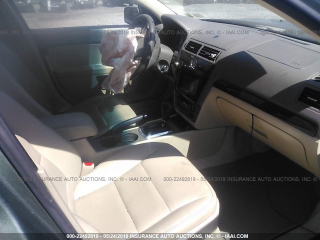 3FAFP08196R219749 - 2006 FORD FUSION SEL GREEN photo 5