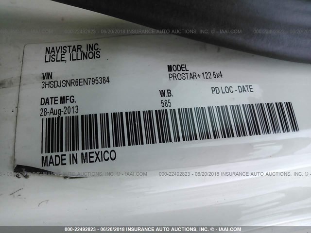 3HSDJSNR6EN795384 - 2014 INTERNATIONAL PROSTAR უცნობი ფოტო 10