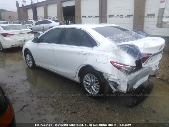 4T1BF1FK1HU284549 - 2017 TOYOTA CAMRY LE/XLE/SE/XSE WHITE photo 3