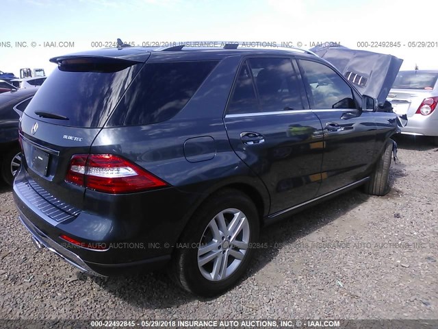 4JGDA0EB2FA574249 - 2015 MERCEDES-BENZ ML 250 BLUETEC GRAY photo 4