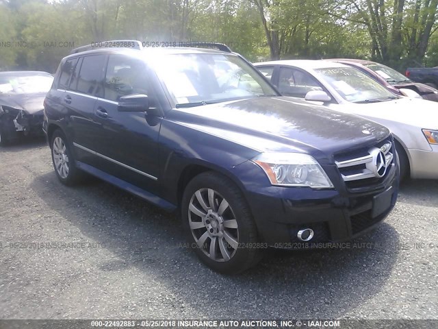 WDCGG8HB9AF459325 - 2010 MERCEDES-BENZ GLK 350 4MATIC BLUE photo 1