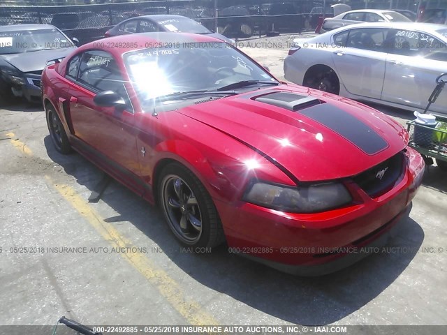 1FAFP42R93F426513 - 2003 FORD MUSTANG MACH I RED photo 1