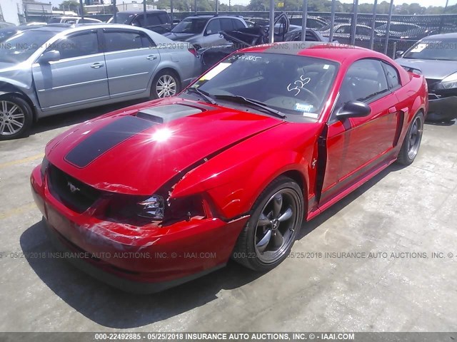 1FAFP42R93F426513 - 2003 FORD MUSTANG MACH I RED photo 2
