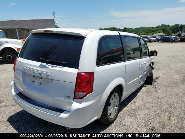 2C4RDGBG1HR728166 - 2017 DODGE GRAND CARAVAN SE WHITE photo 4