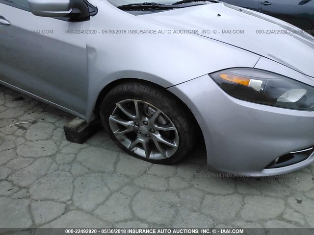 1C3CDFBB0FD132376 - 2015 DODGE DART SXT GRAY photo 6