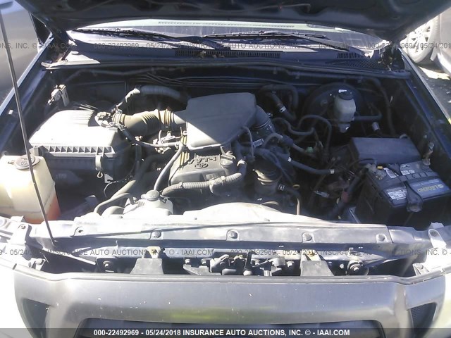 5TEUX42N85Z005399 - 2005 TOYOTA TACOMA ACCESS CAB Կապույտ լուսանկար 10